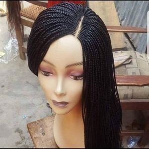 Cornrow braided wig in  black